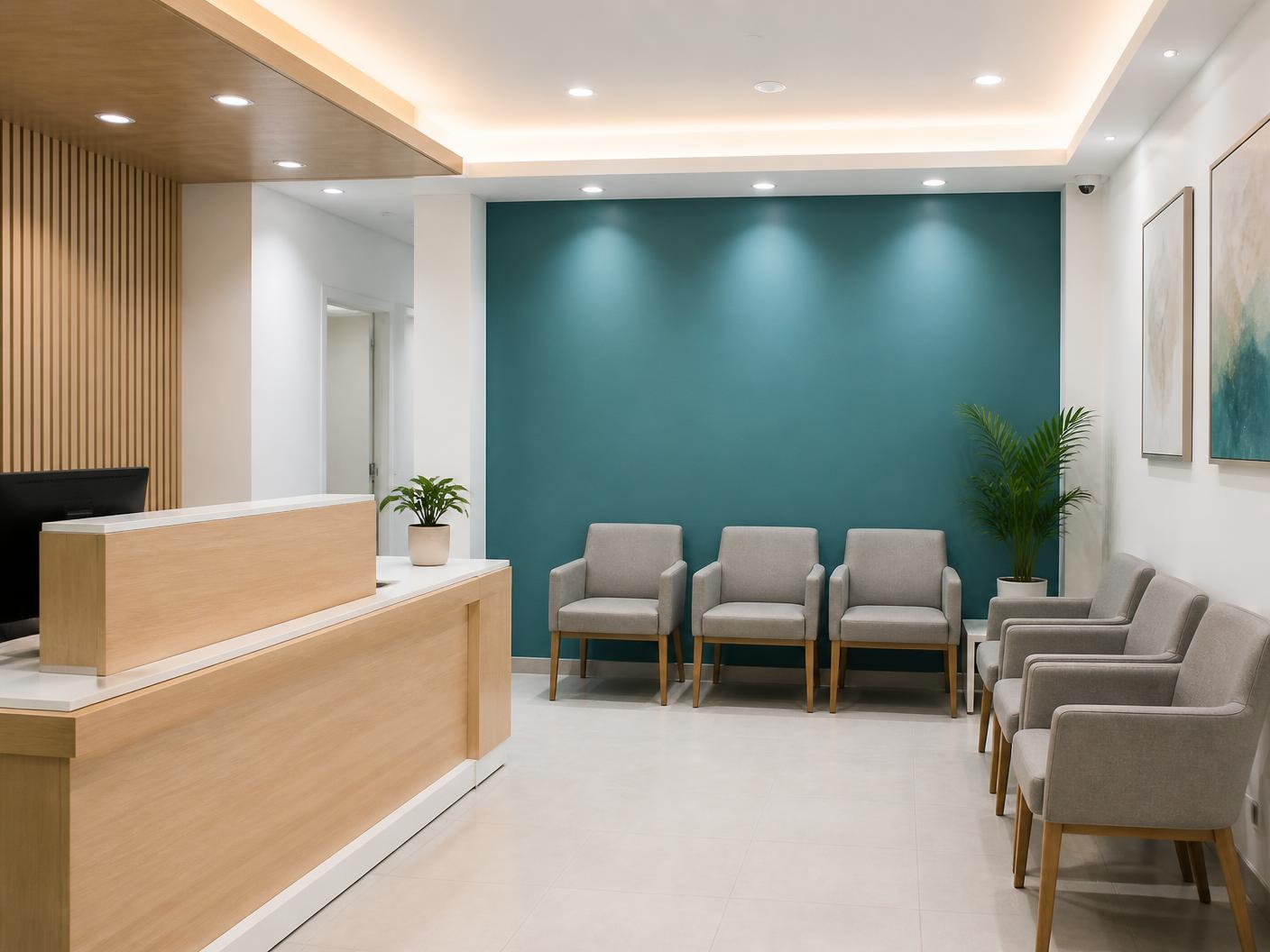 Reception and waiting area at Athipathi Scan Centre
